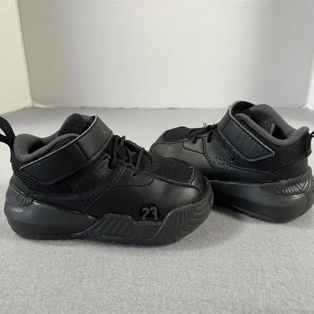 Kids Jordan 23 stay loyal 2 Black Leather Basketball Sneakers Size 6C toddler‎